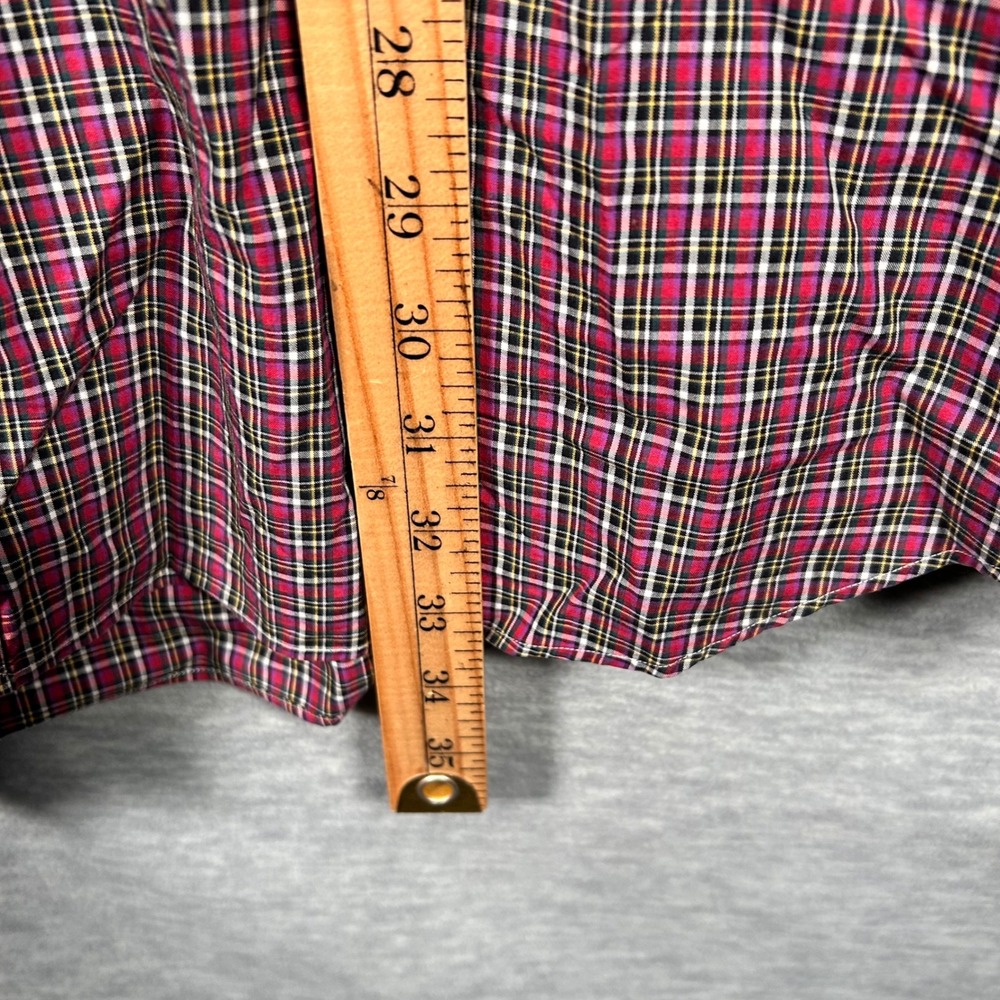 Ralph Lauren Shirt Mens 3X Big Red Plaid Classic Cotton Button Down Pony‎ Preppy - Picture 6 of 7